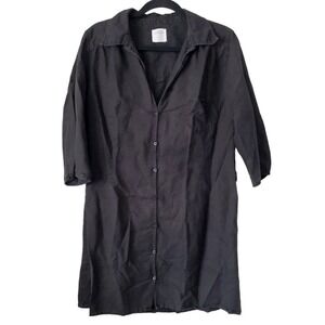 LOGG SHIRT‎ DRESS BUTTON DOWN Mini Black